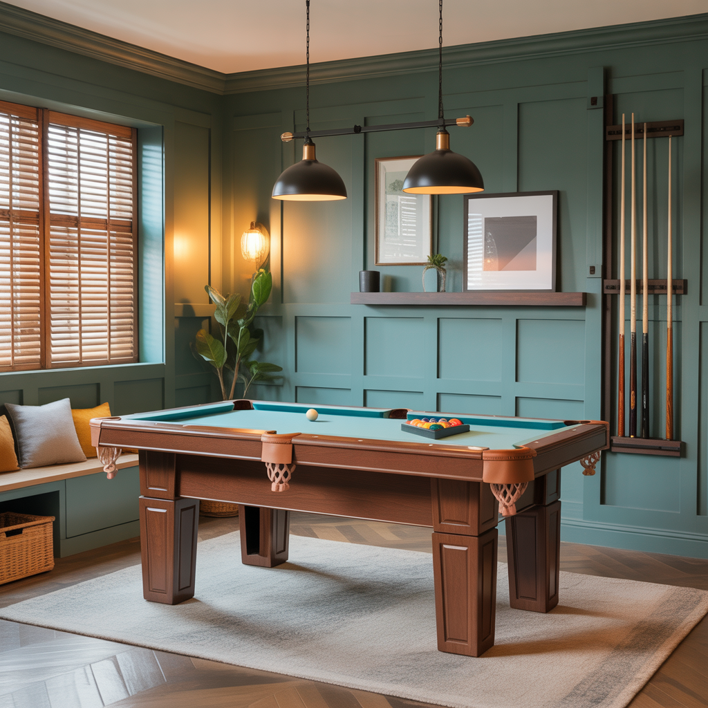 small room pool table room ideas