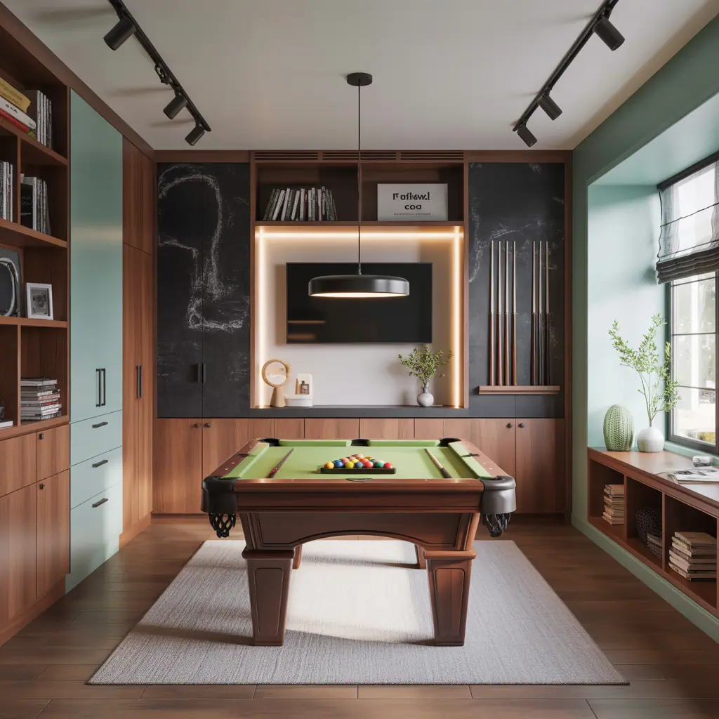 small room pool table room ideas