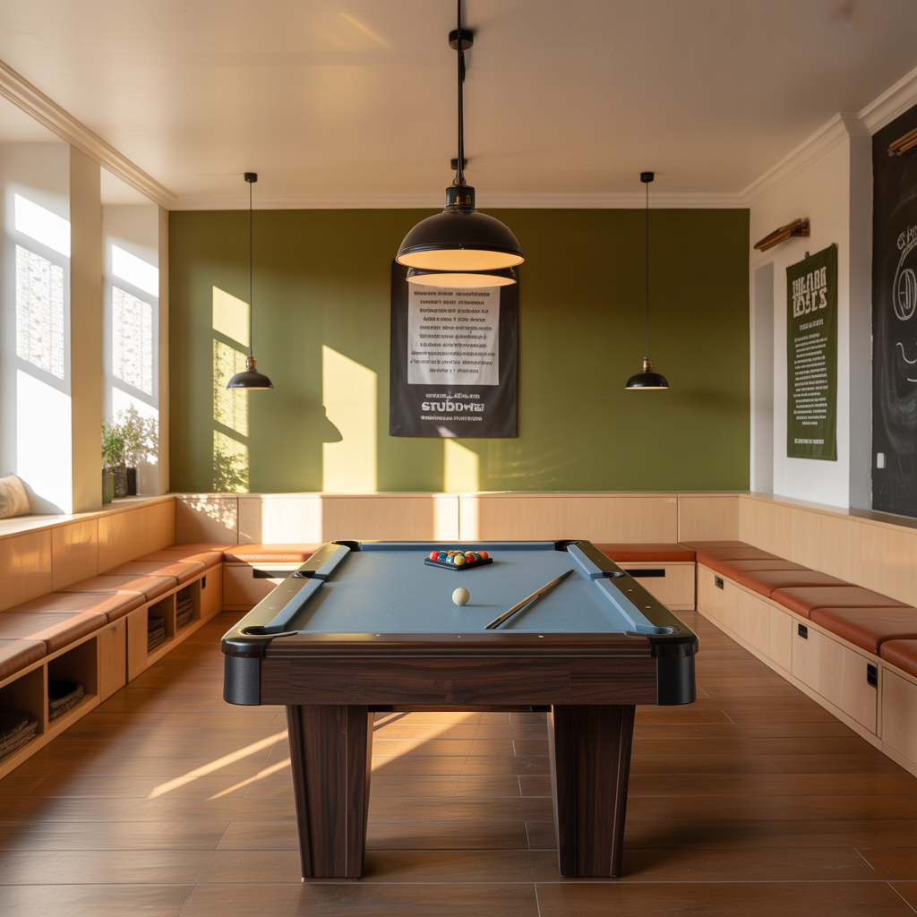small room pool table room ideas