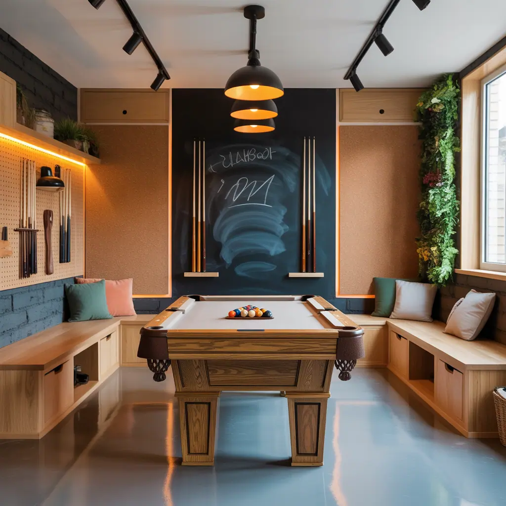 small room pool table room ideas