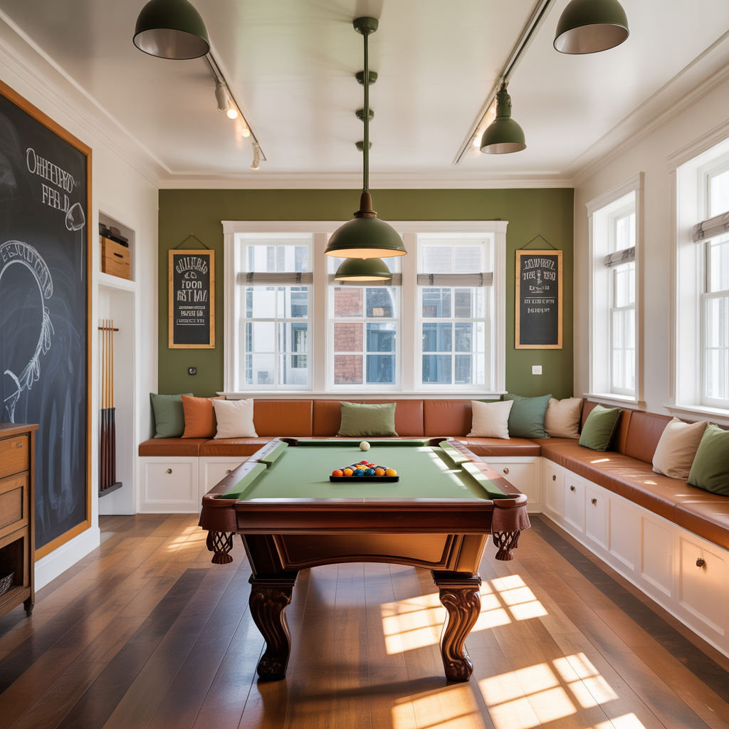 small room pool table room ideas