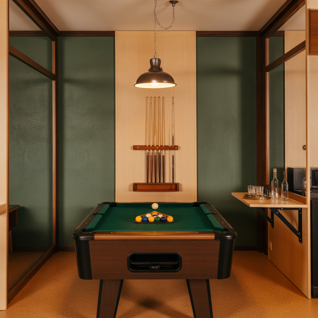 small room pool table room ideas
