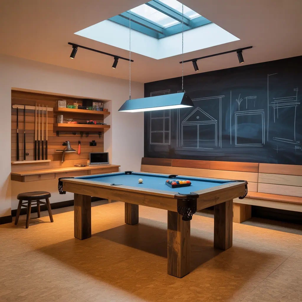 small room pool table room ideas