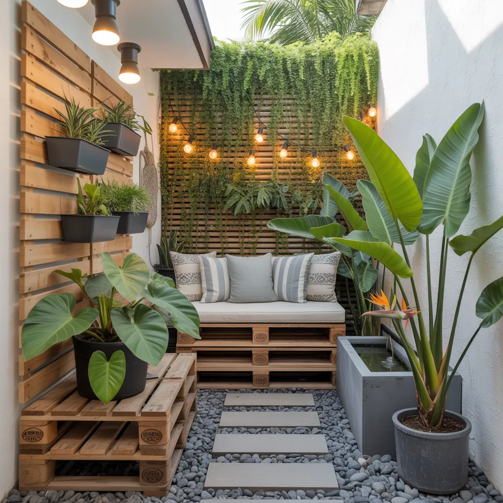small tropical outdoor garden inspo