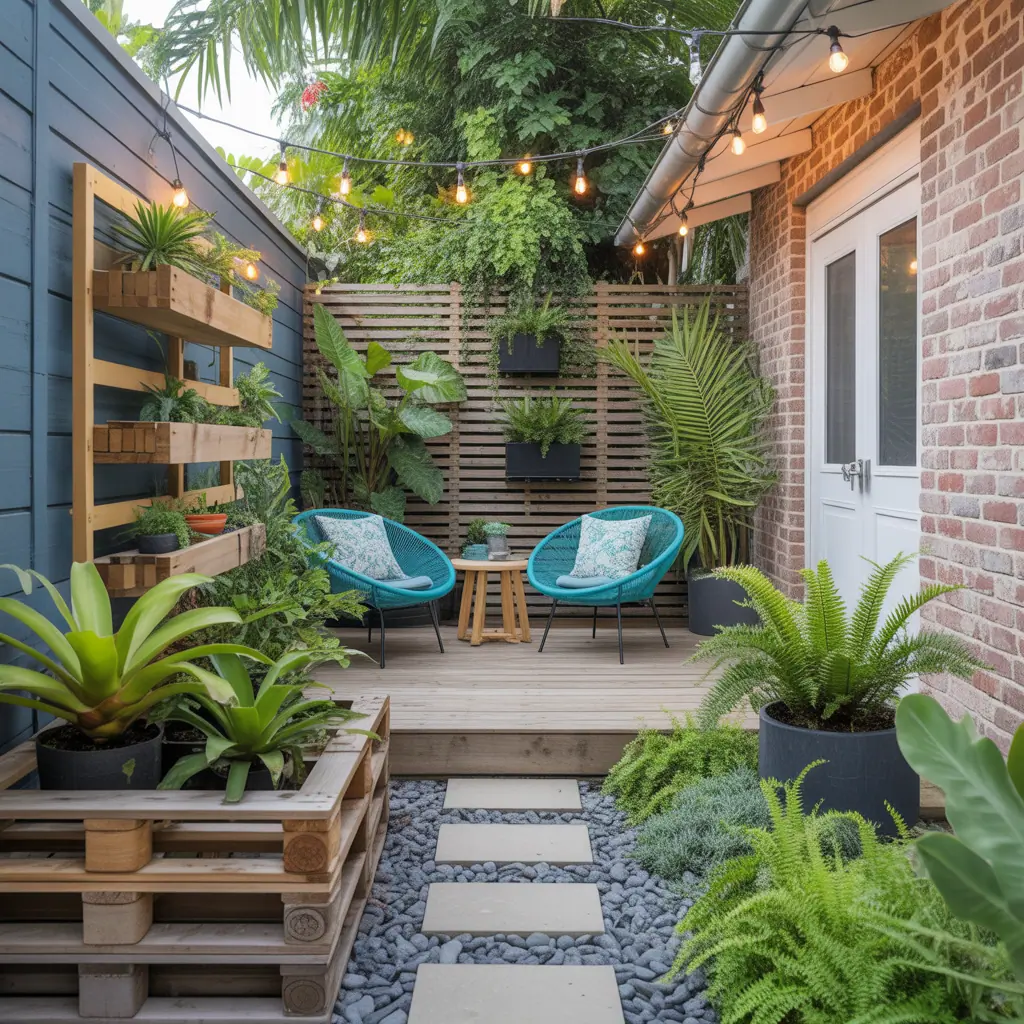 small tropical outdoor garden inspo
