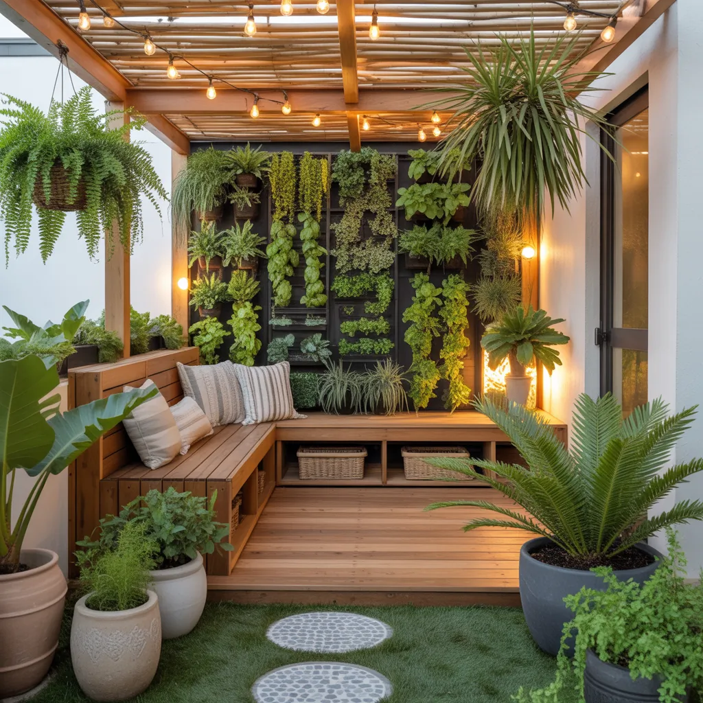 small tropical outdoor garden inspo