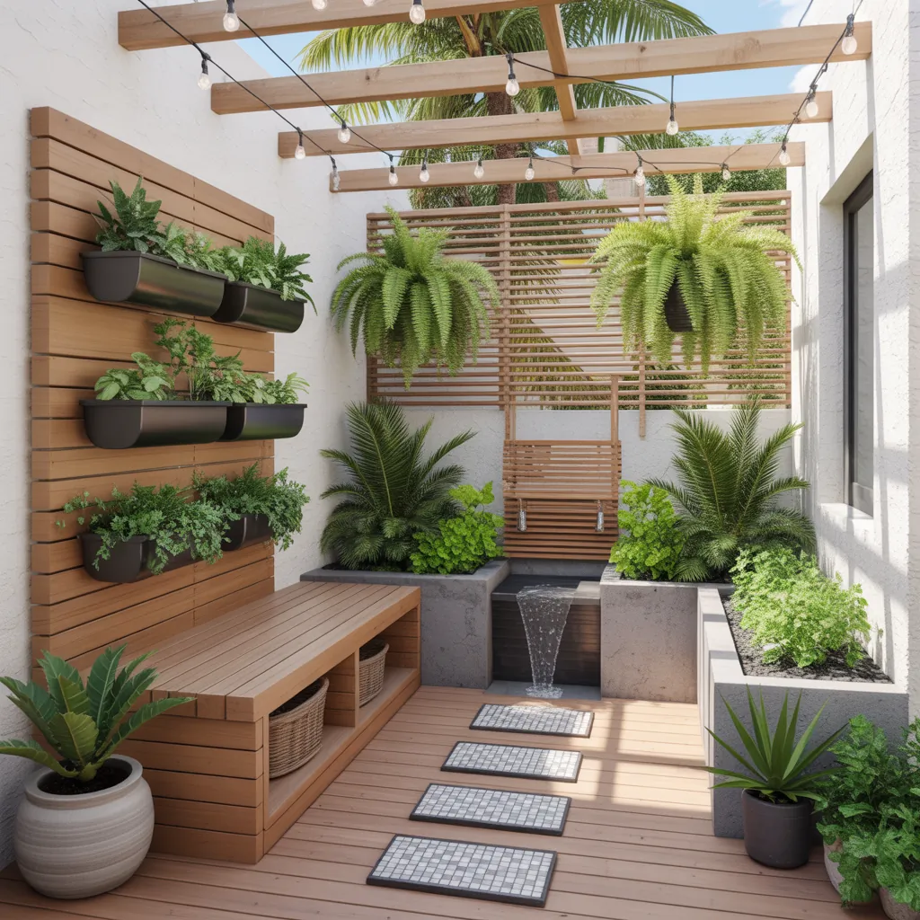 small tropical outdoor garden inspo