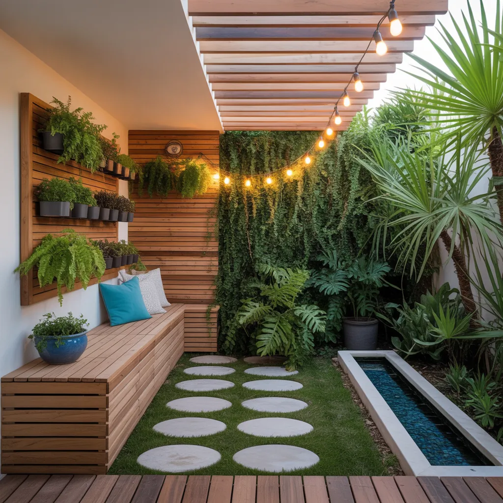 small tropical outdoor garden inspo