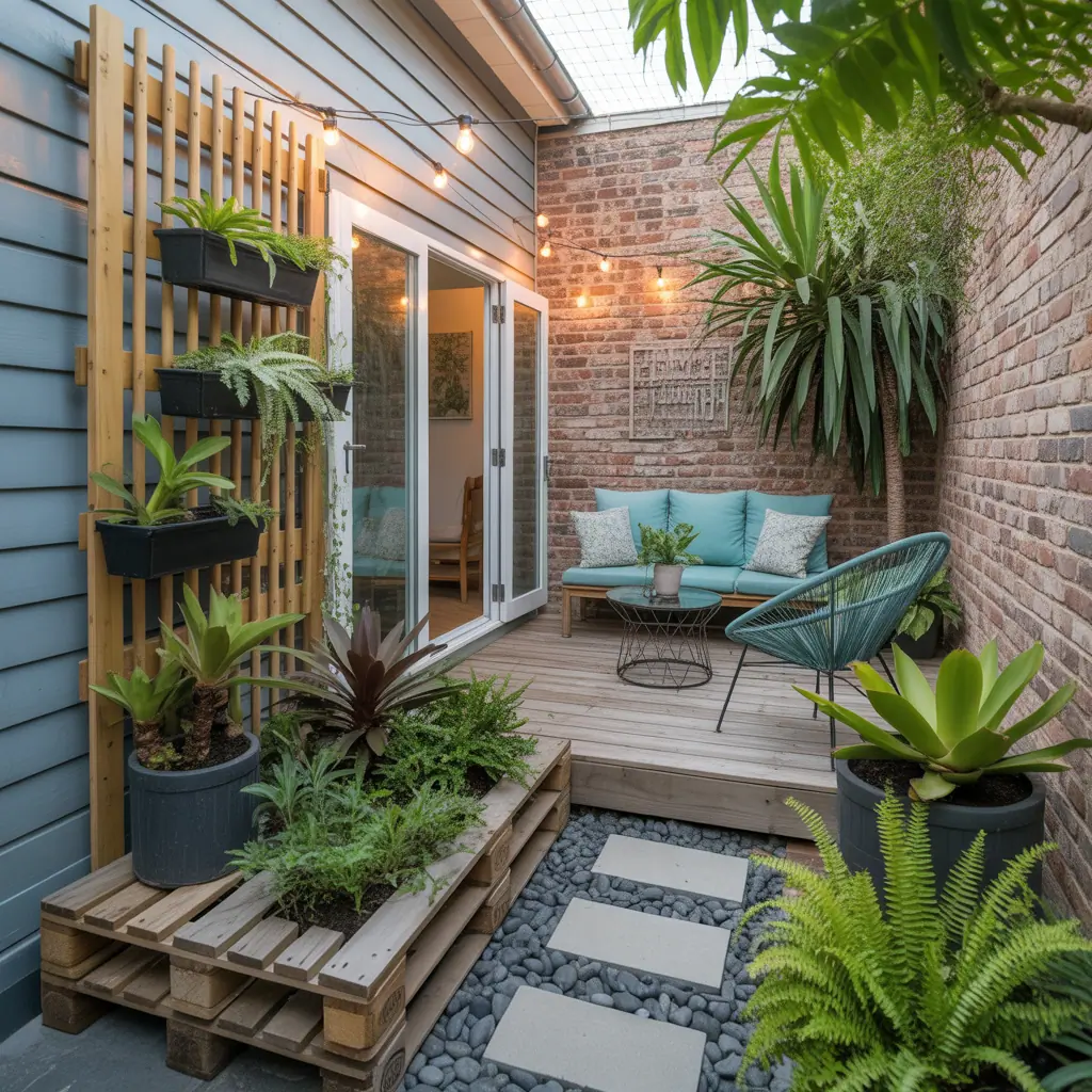 small tropical outdoor garden inspo