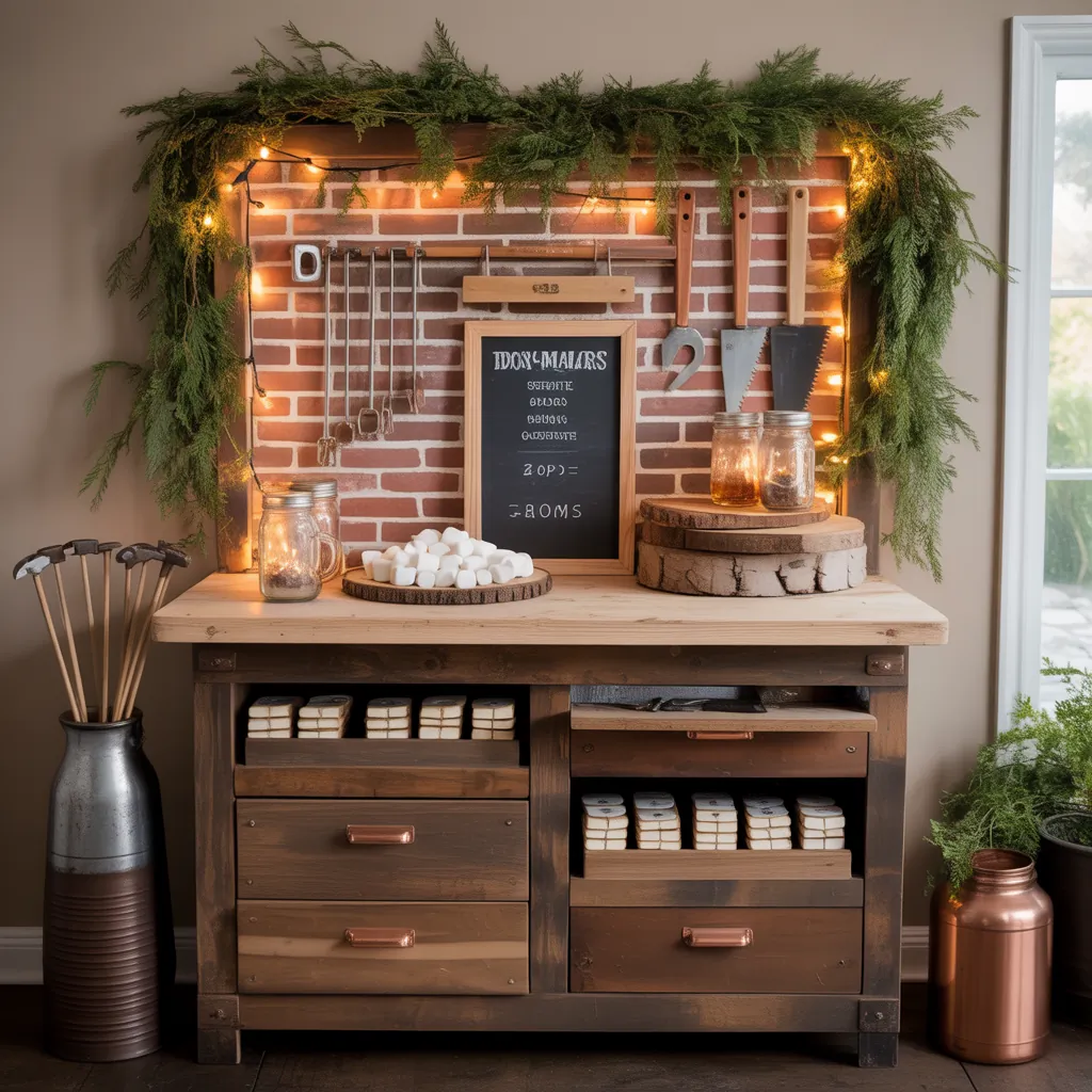 smores bar themes