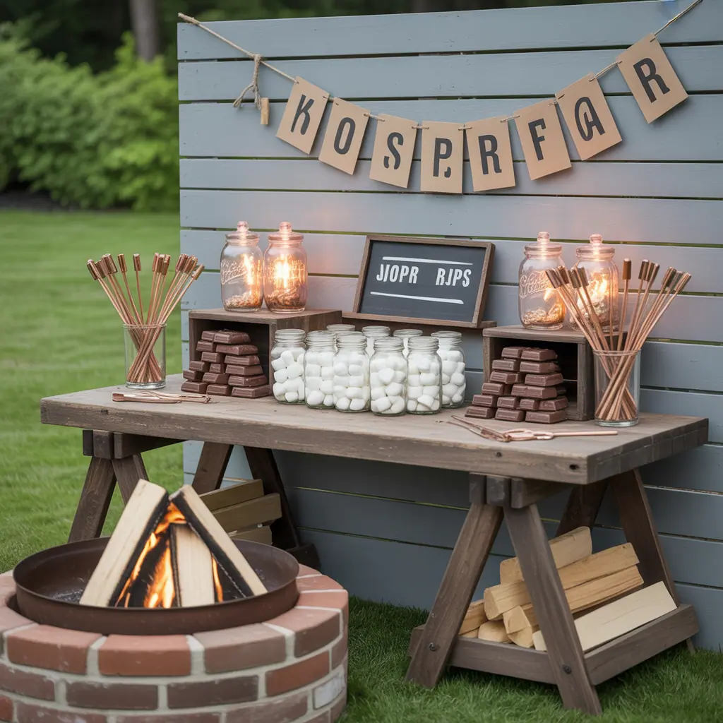 smores bar themes