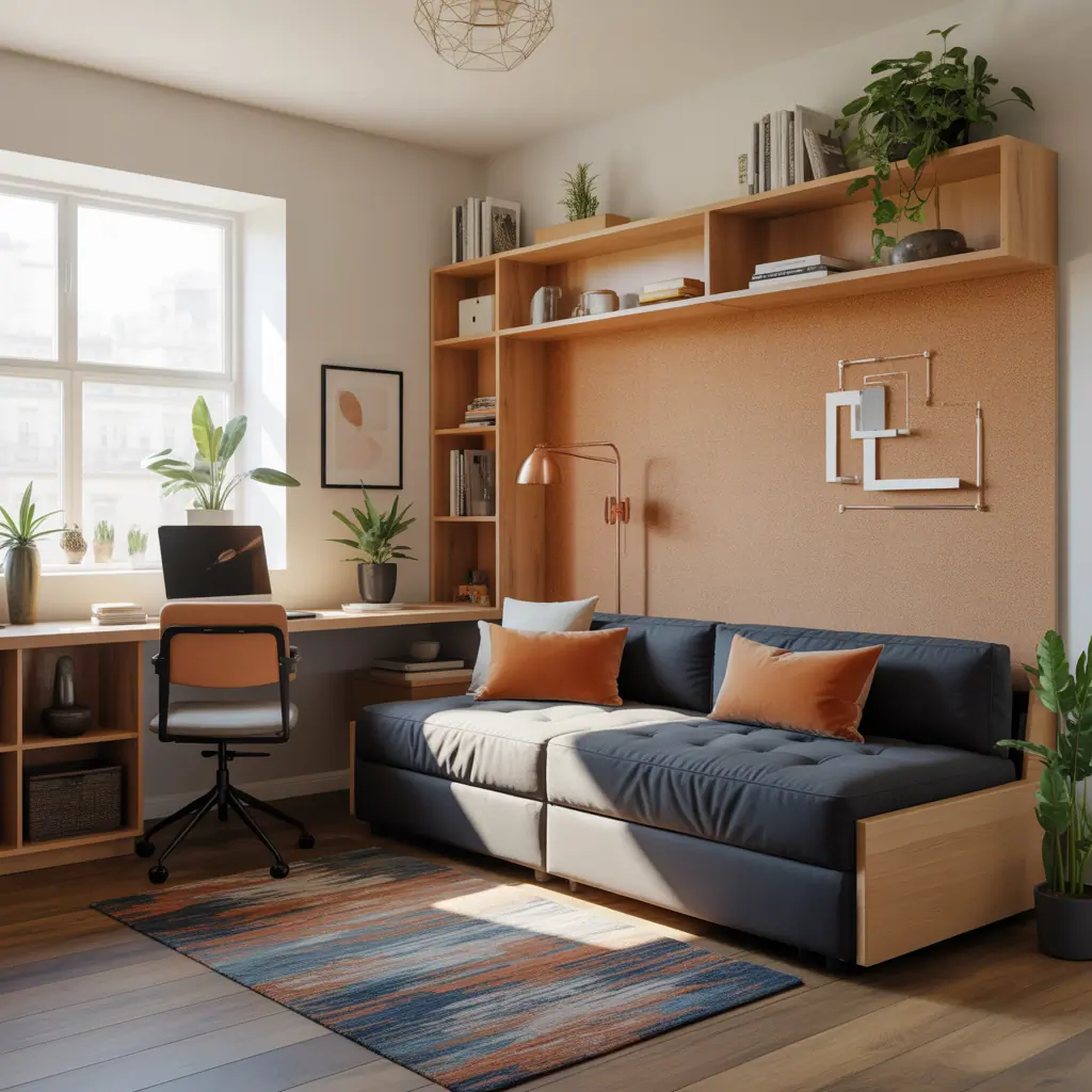 sofa bed in office ideas