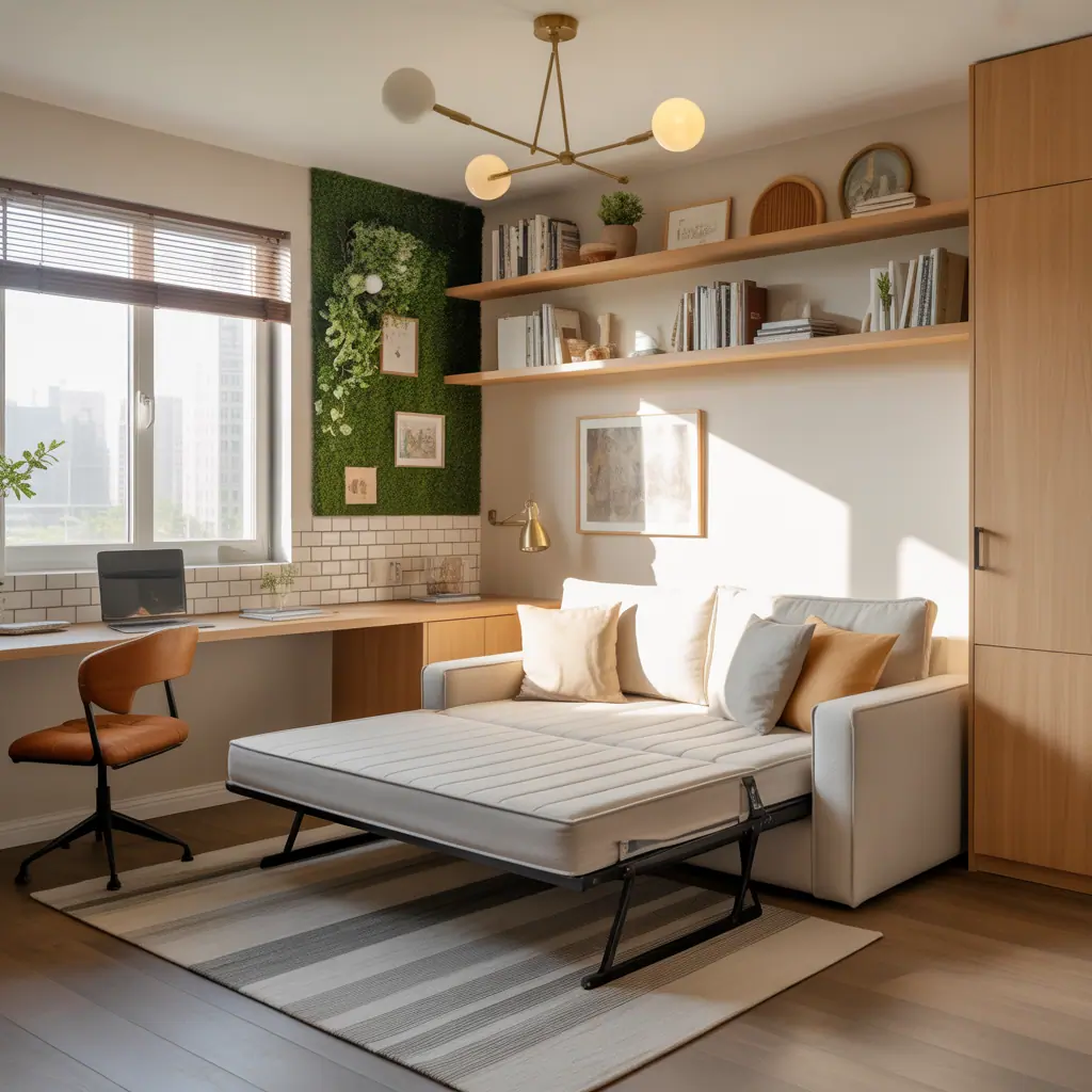 sofa bed in office ideas