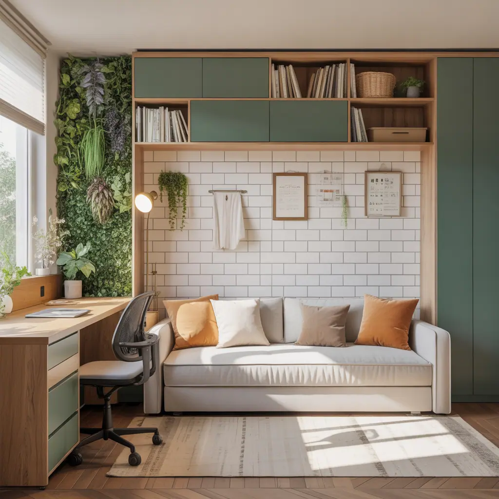 sofa bed in office ideas