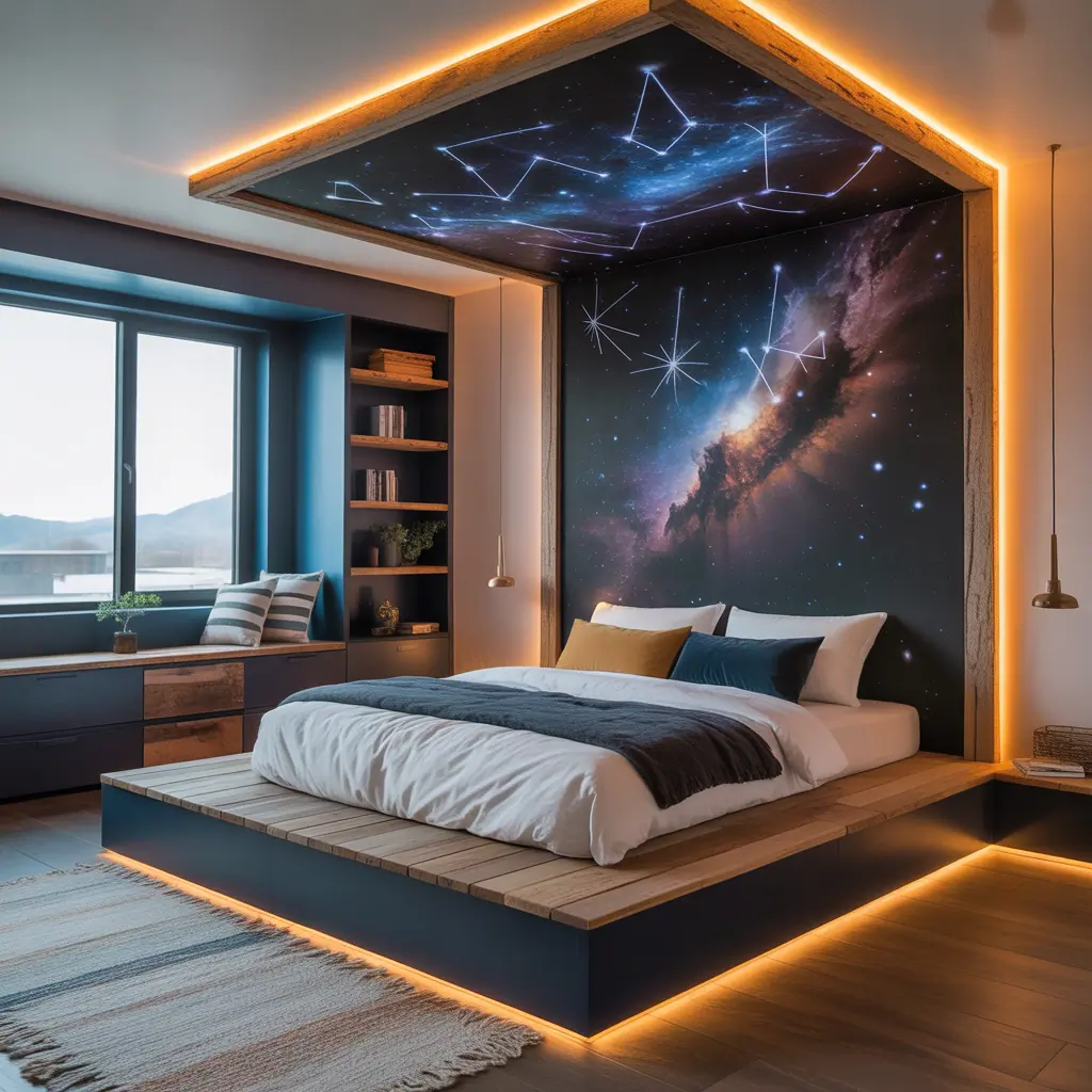 space bedroom ideas for adults