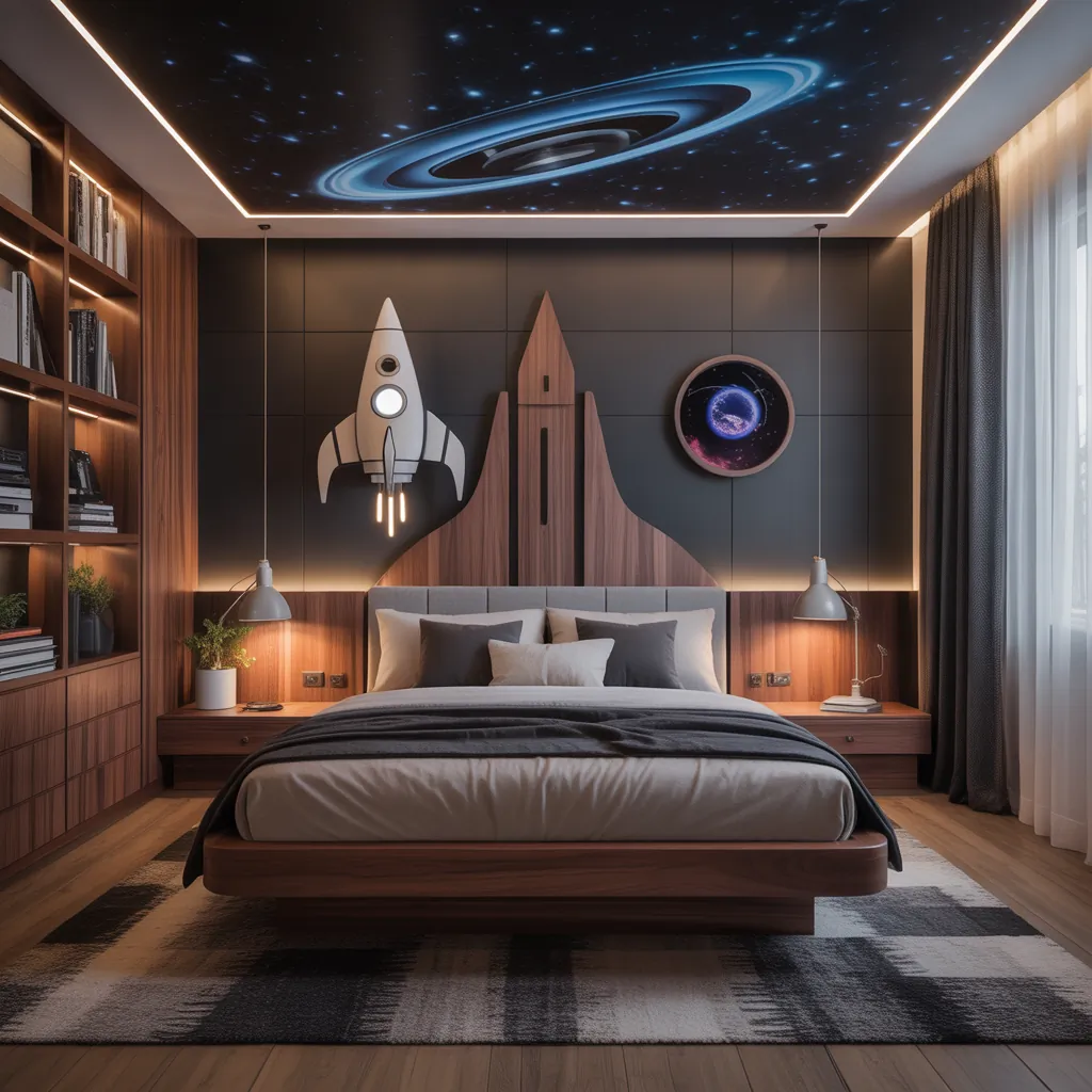 space bedroom ideas for adults