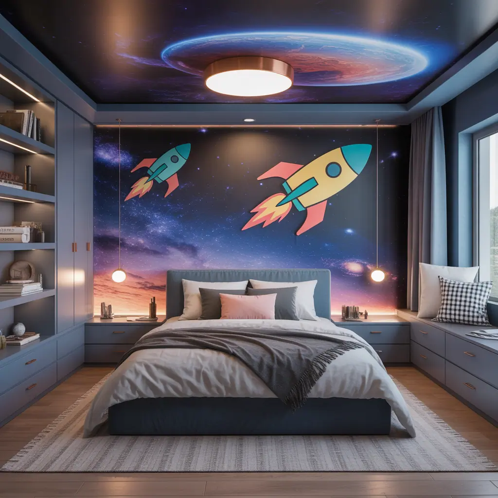 space bedroom ideas for adults