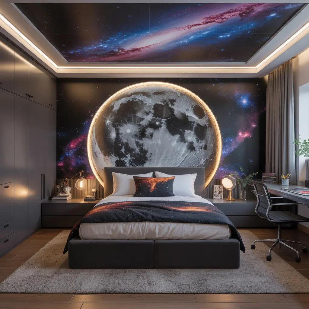 space bedroom ideas for adults