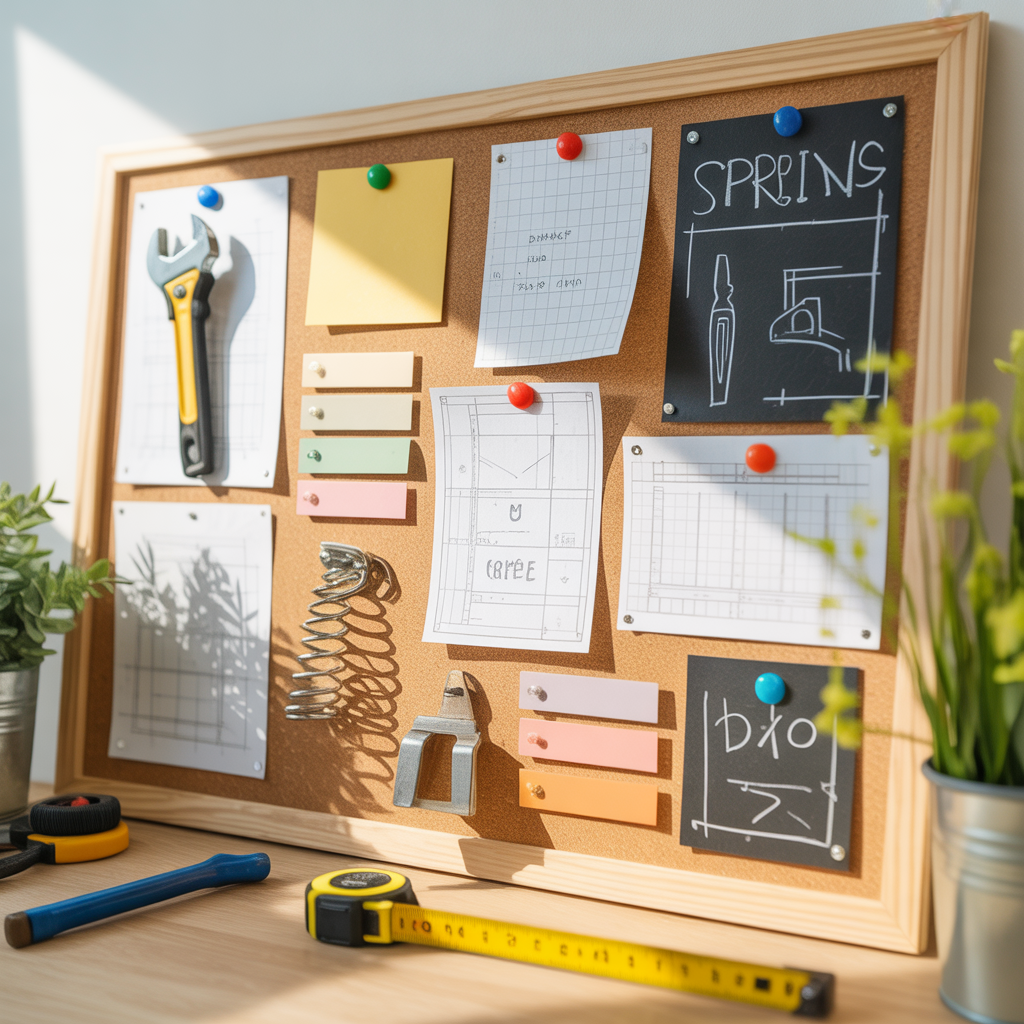 spring action bulletin board