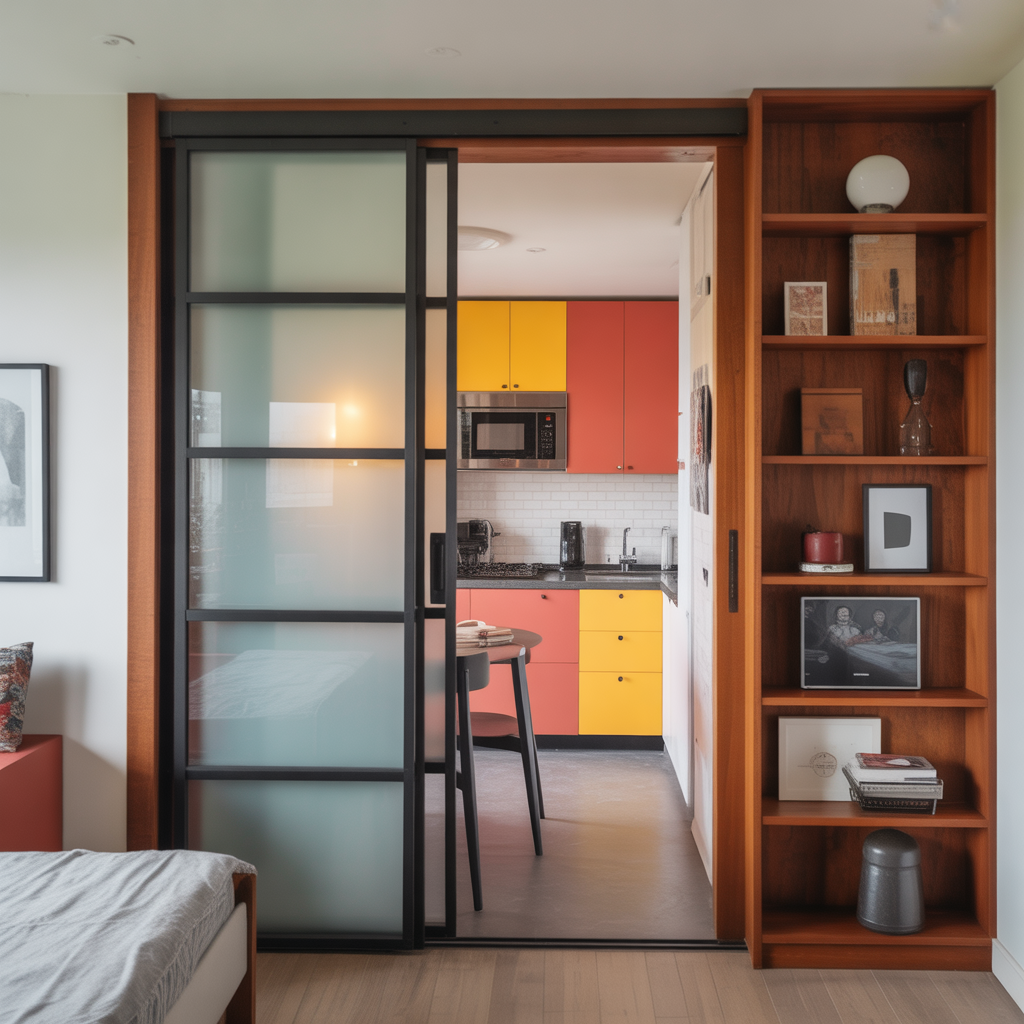 studio apartment door design ideas