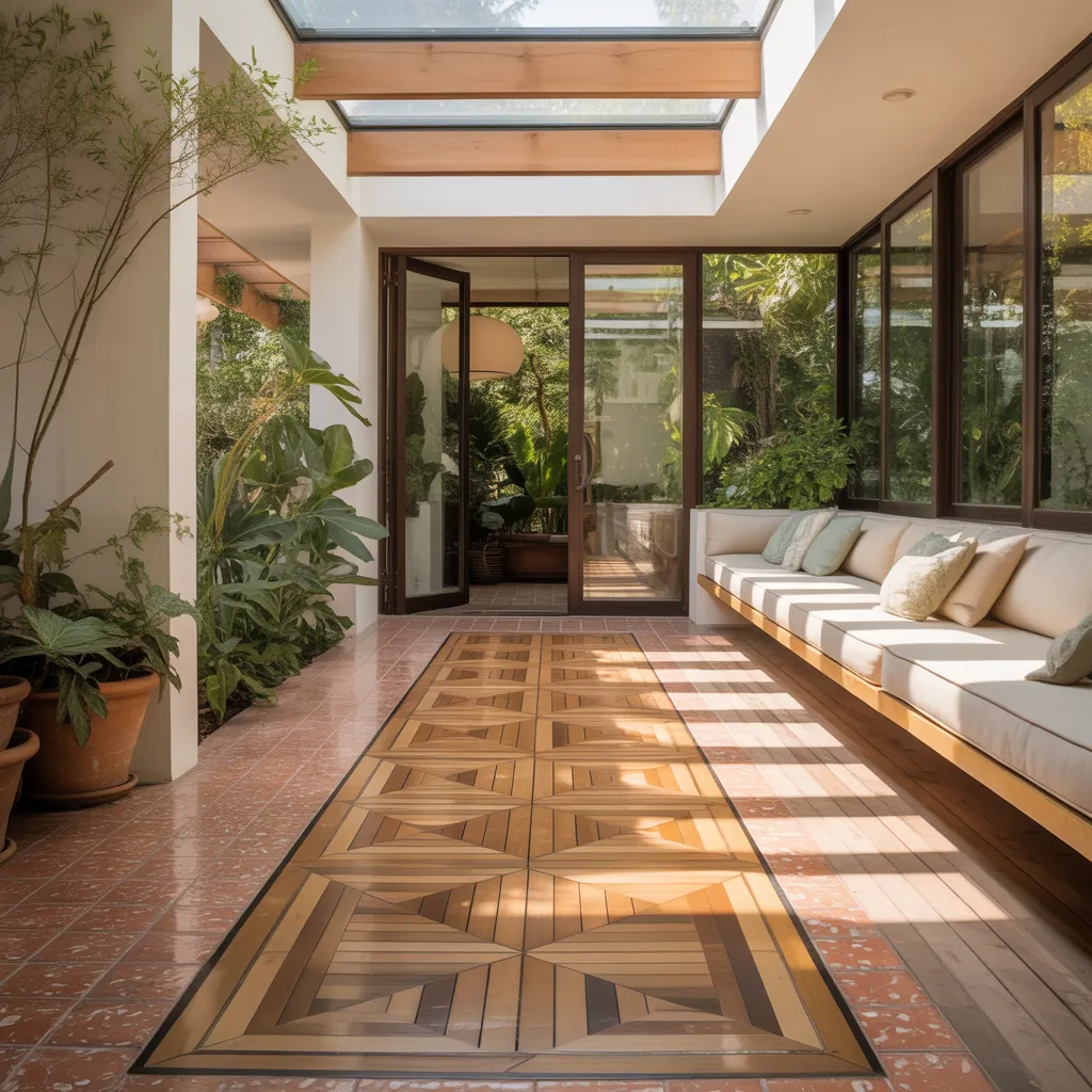 sunroom flooring idea