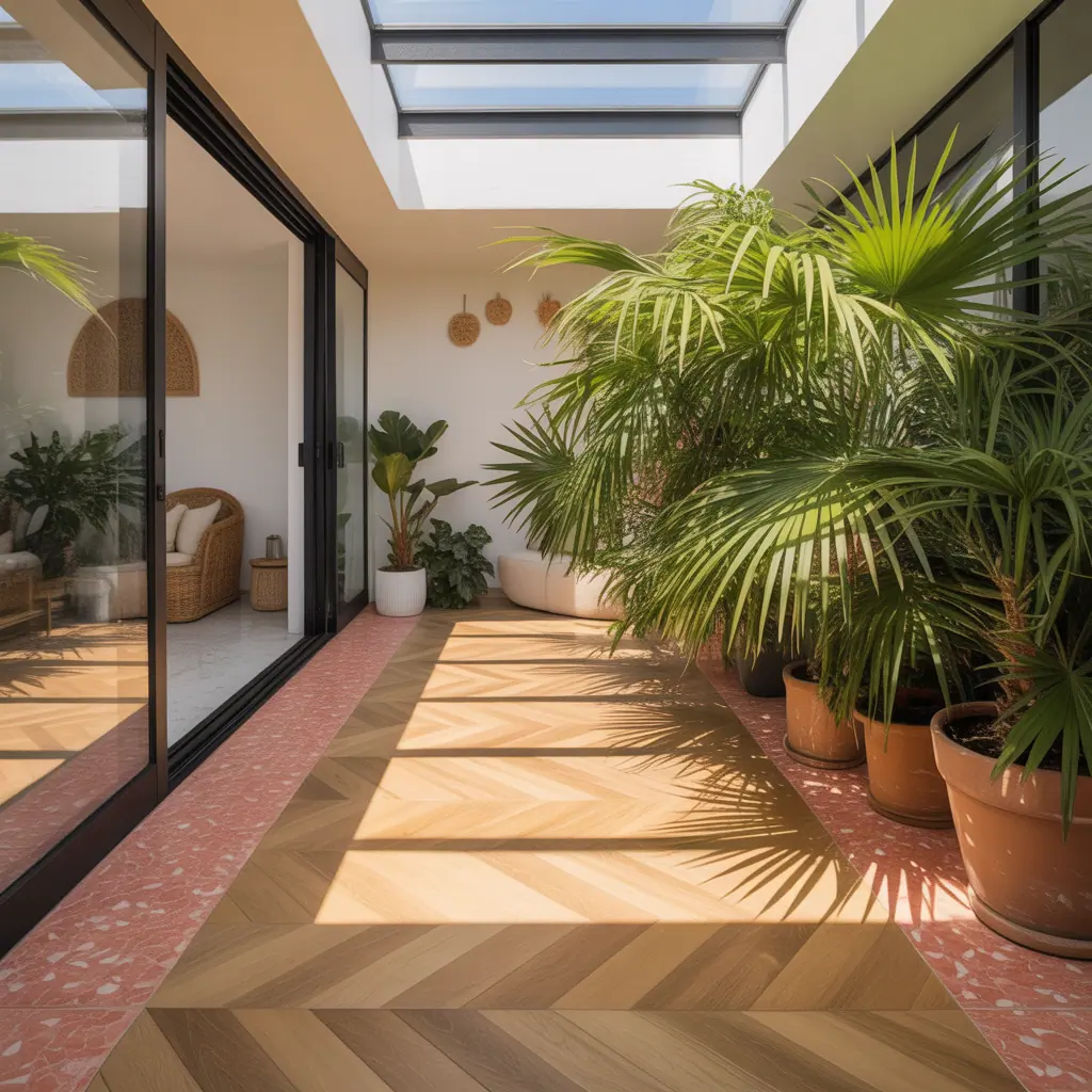 sunroom flooring idea