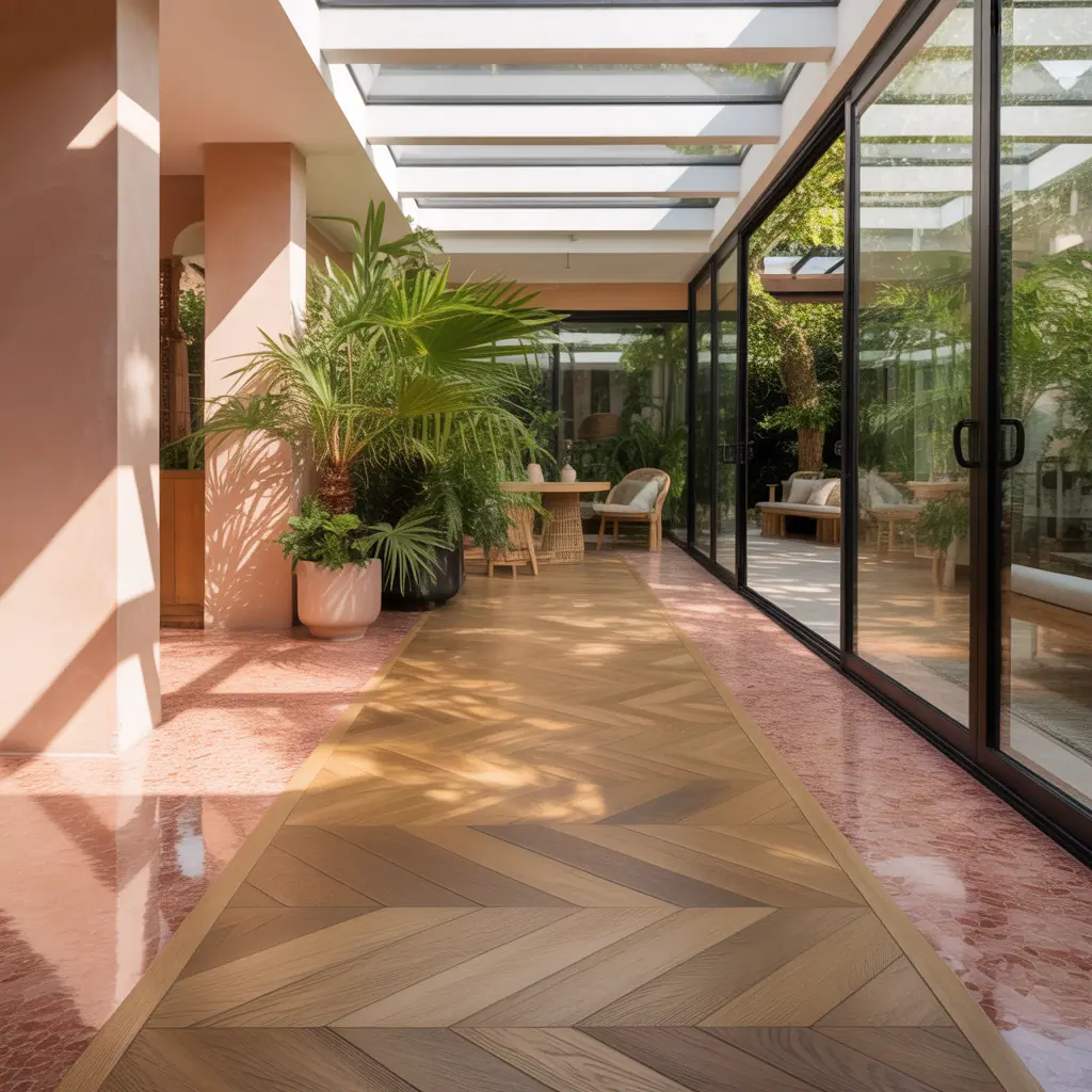 sunroom flooring idea