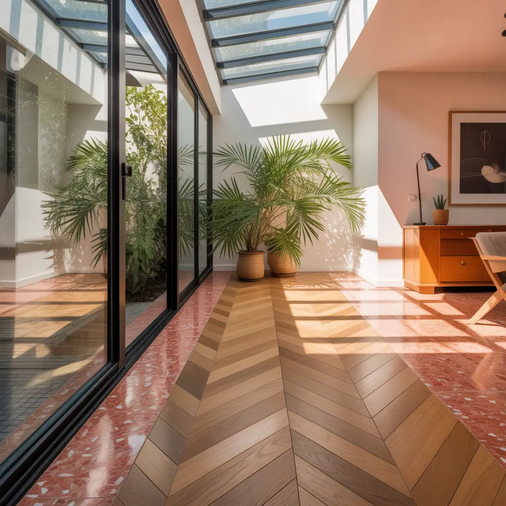 sunroom flooring idea