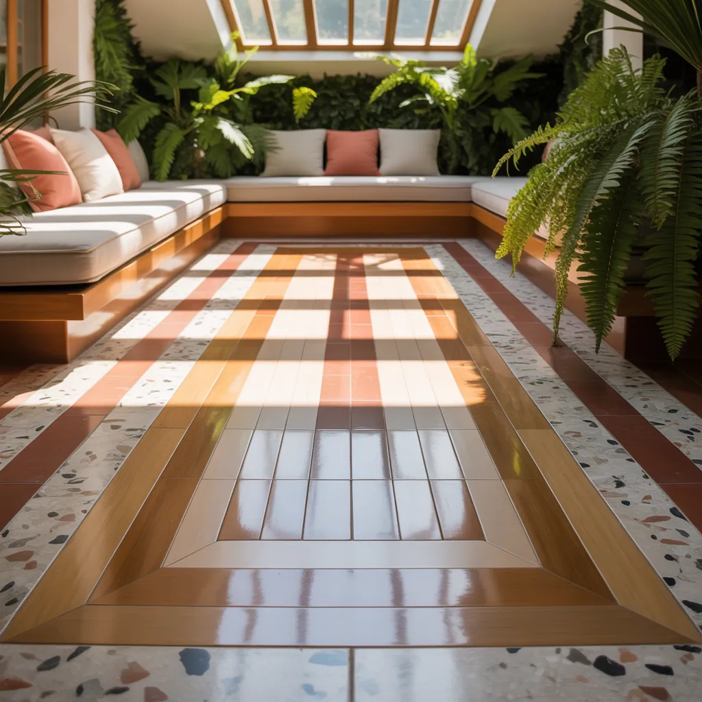 sunroom flooring idea