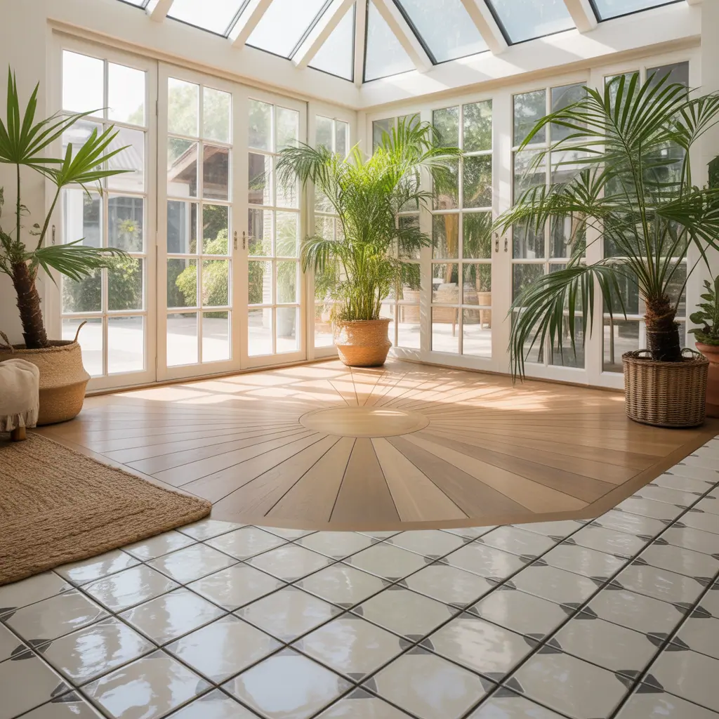 sunroom flooring idea