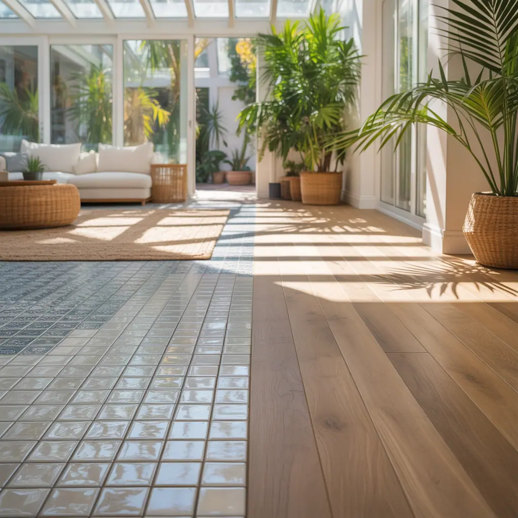 sunroom flooring idea