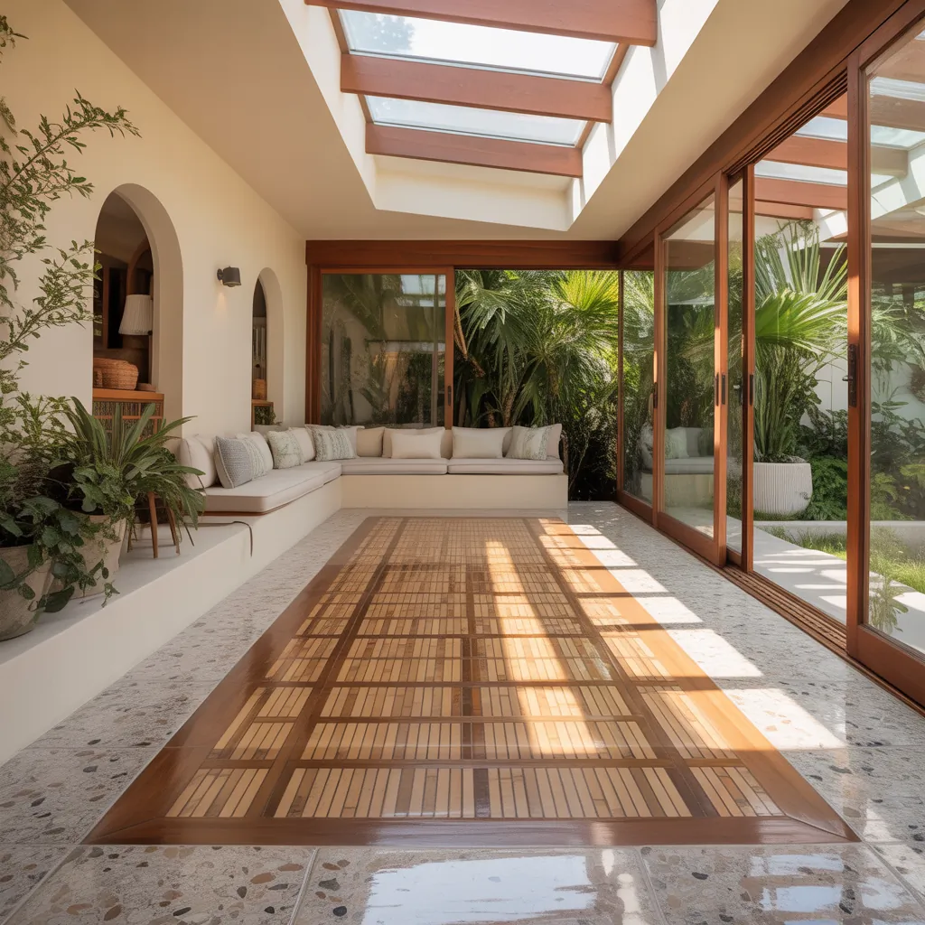 sunroom flooring idea