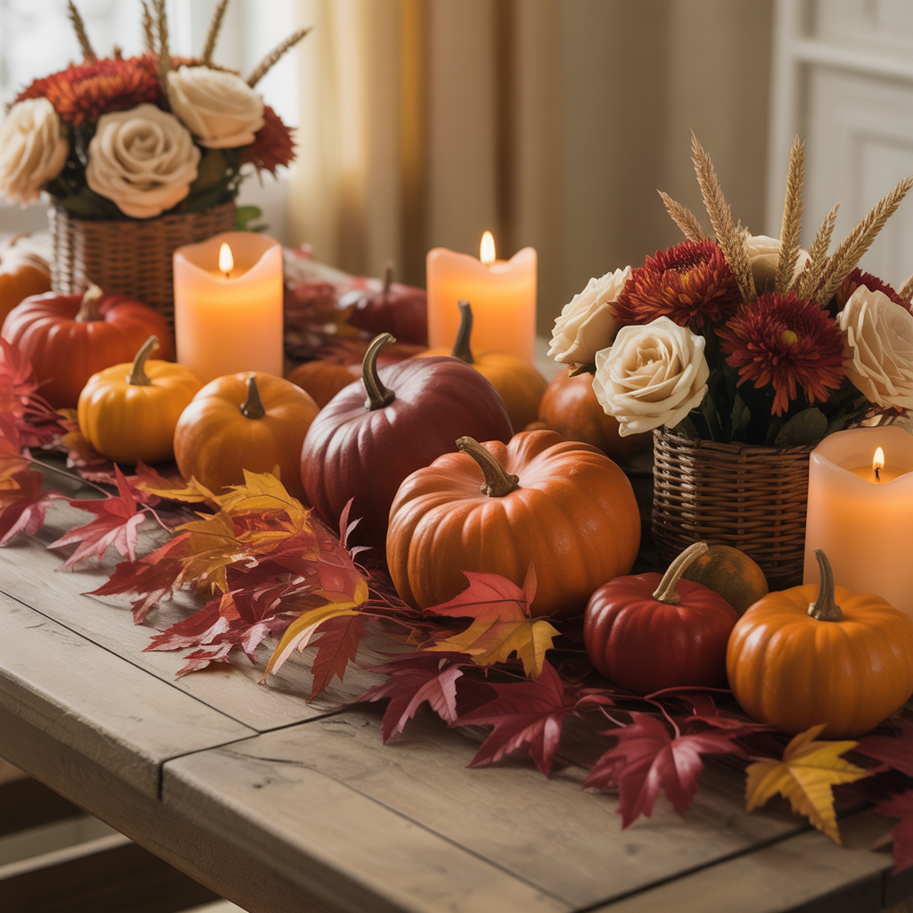 table centerpiece ideas fall