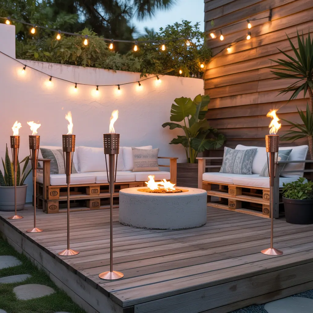 tiki torch ideas decoration