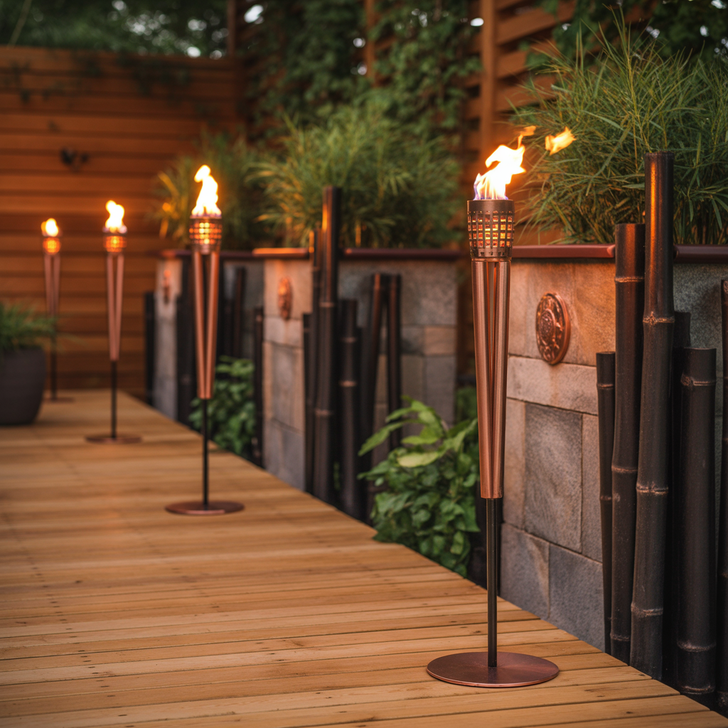 tiki torch ideas decoration