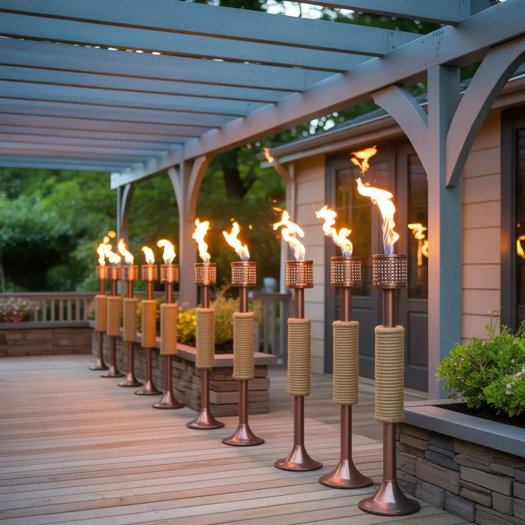 tiki torch ideas decoration