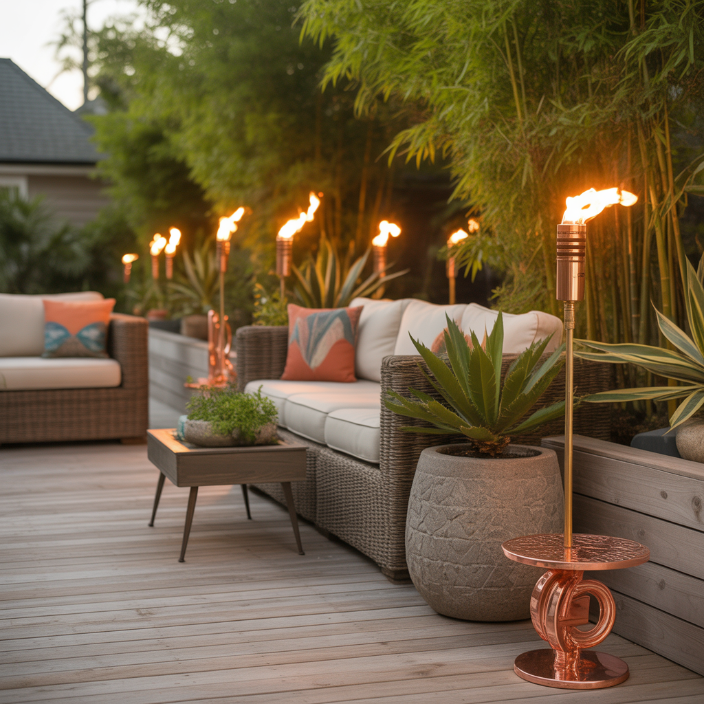 tiki torch ideas decoration