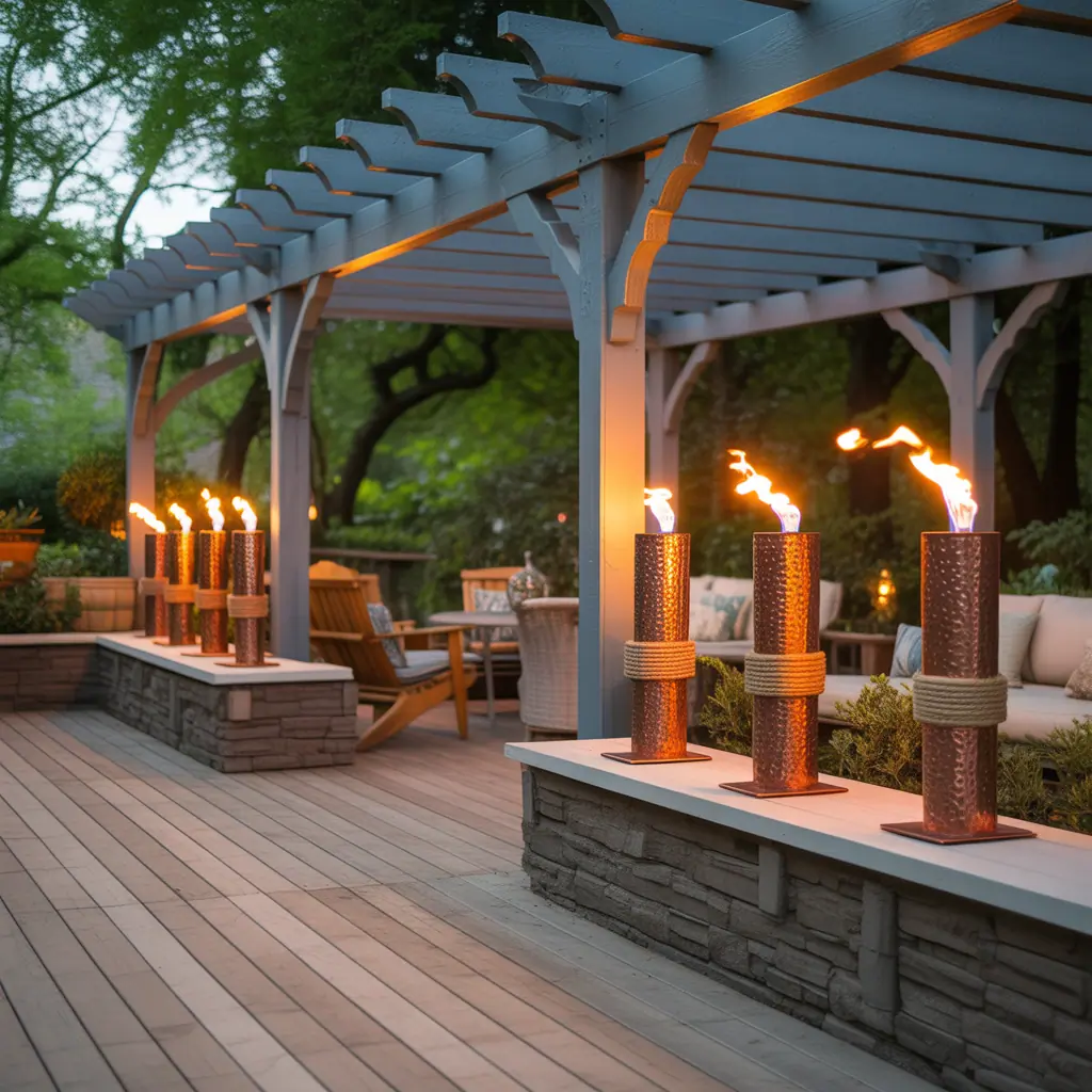 tiki torch ideas decoration