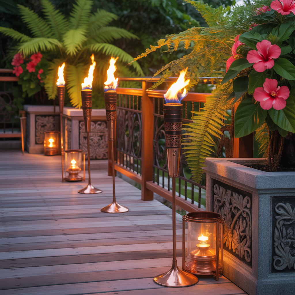 tiki torch ideas decoration