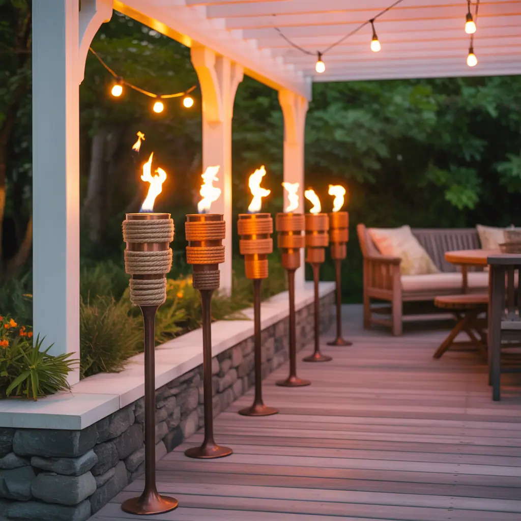 tiki torch ideas decoration