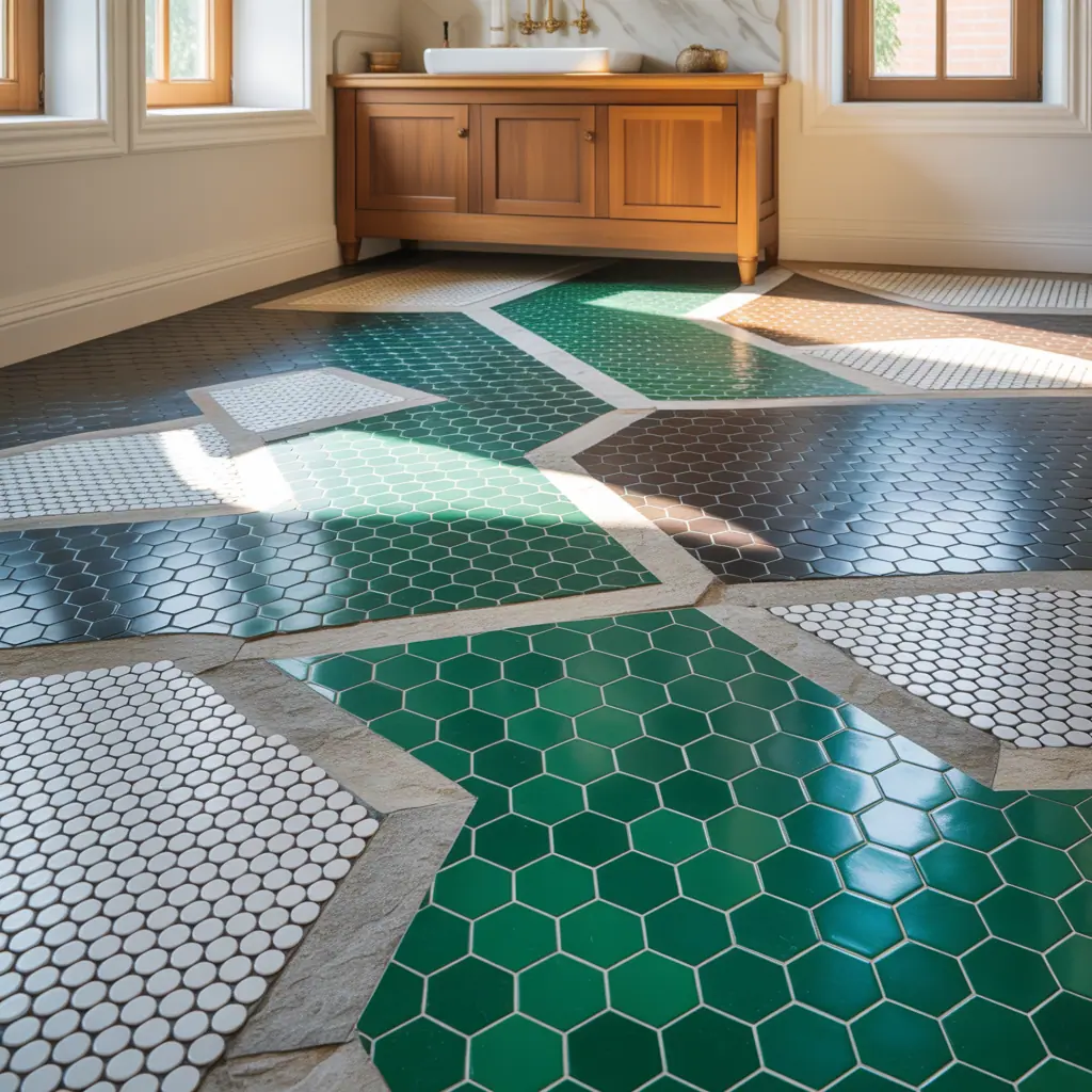 tile ideas bathroom floor