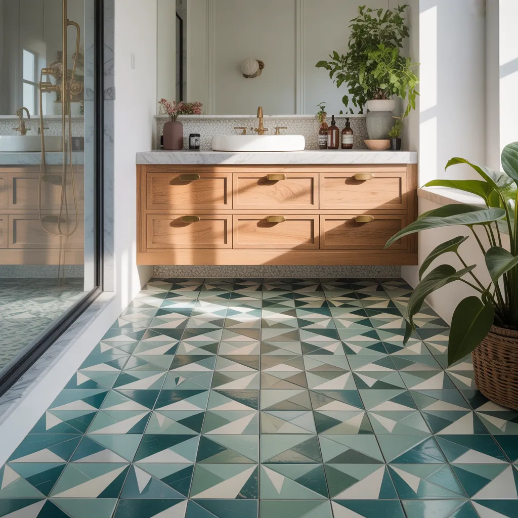 tile ideas bathroom floor