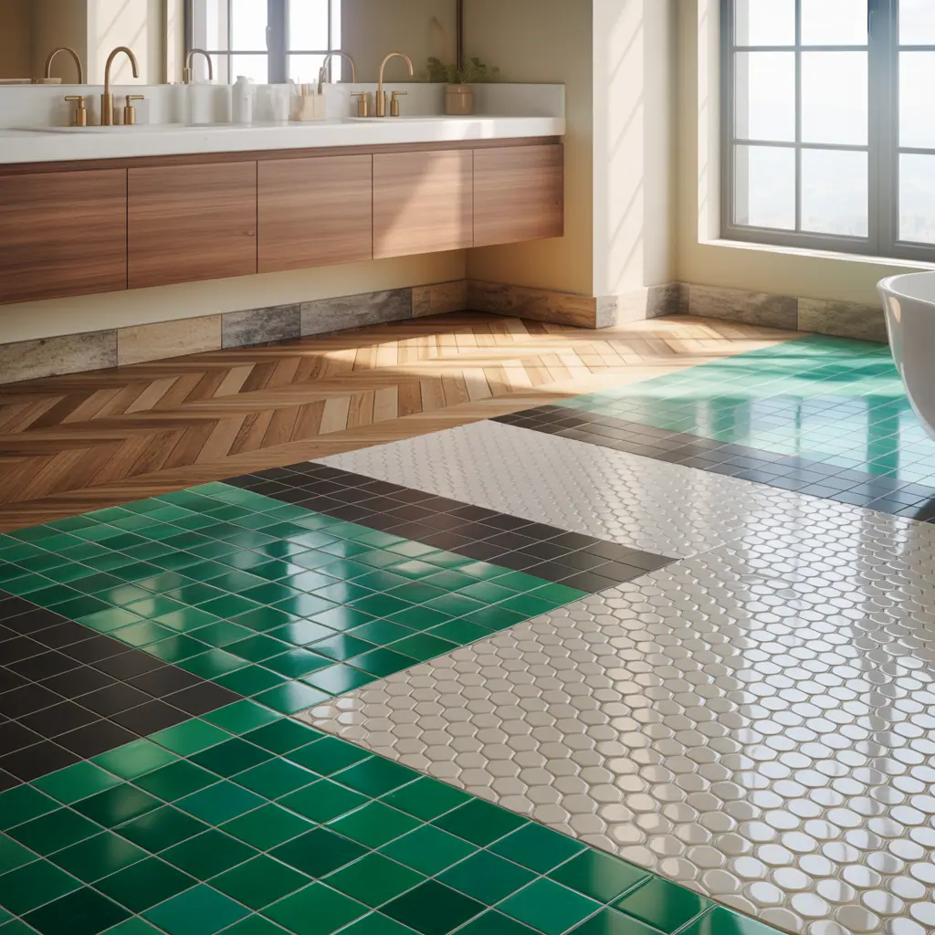tile ideas bathroom floor