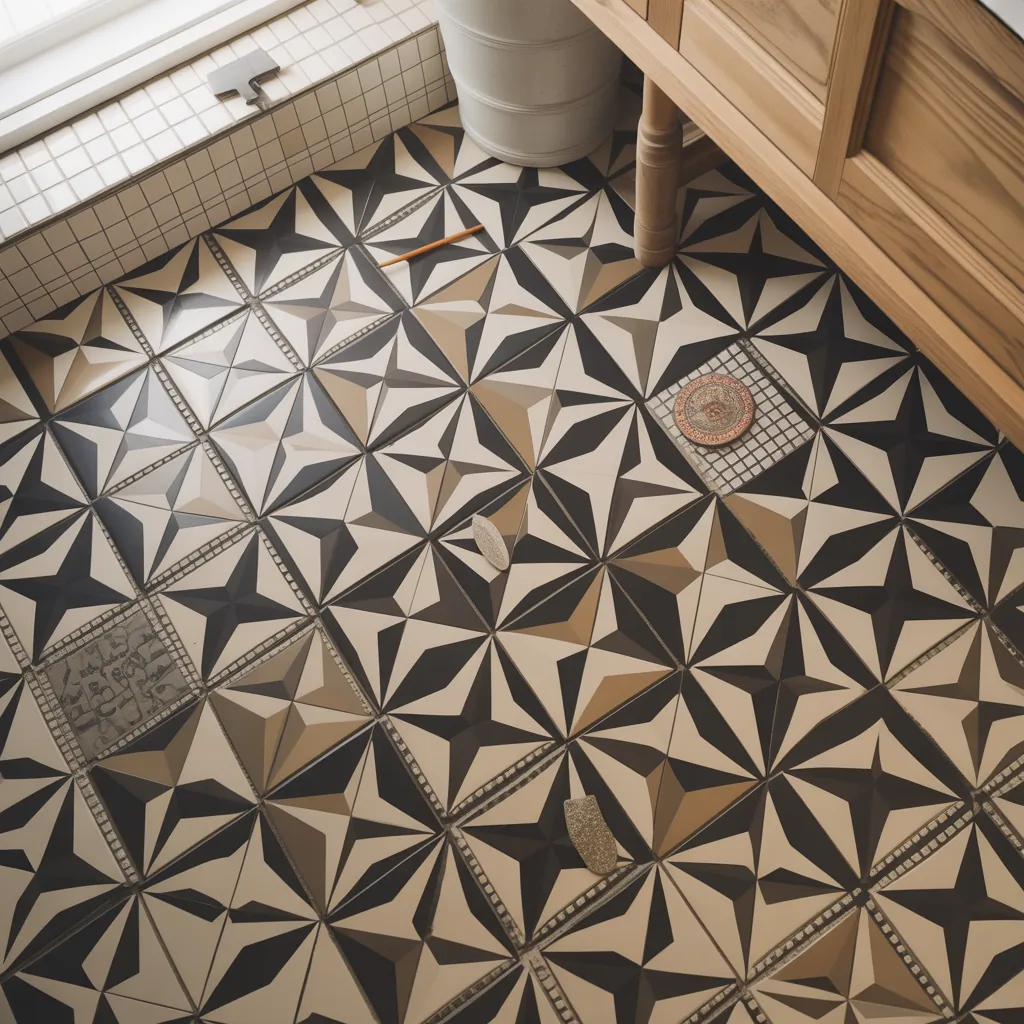 tile ideas bathroom floor