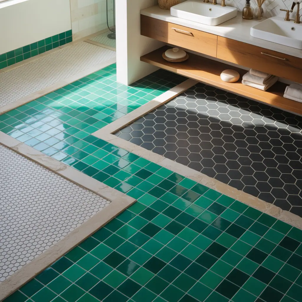 tile ideas bathroom floor