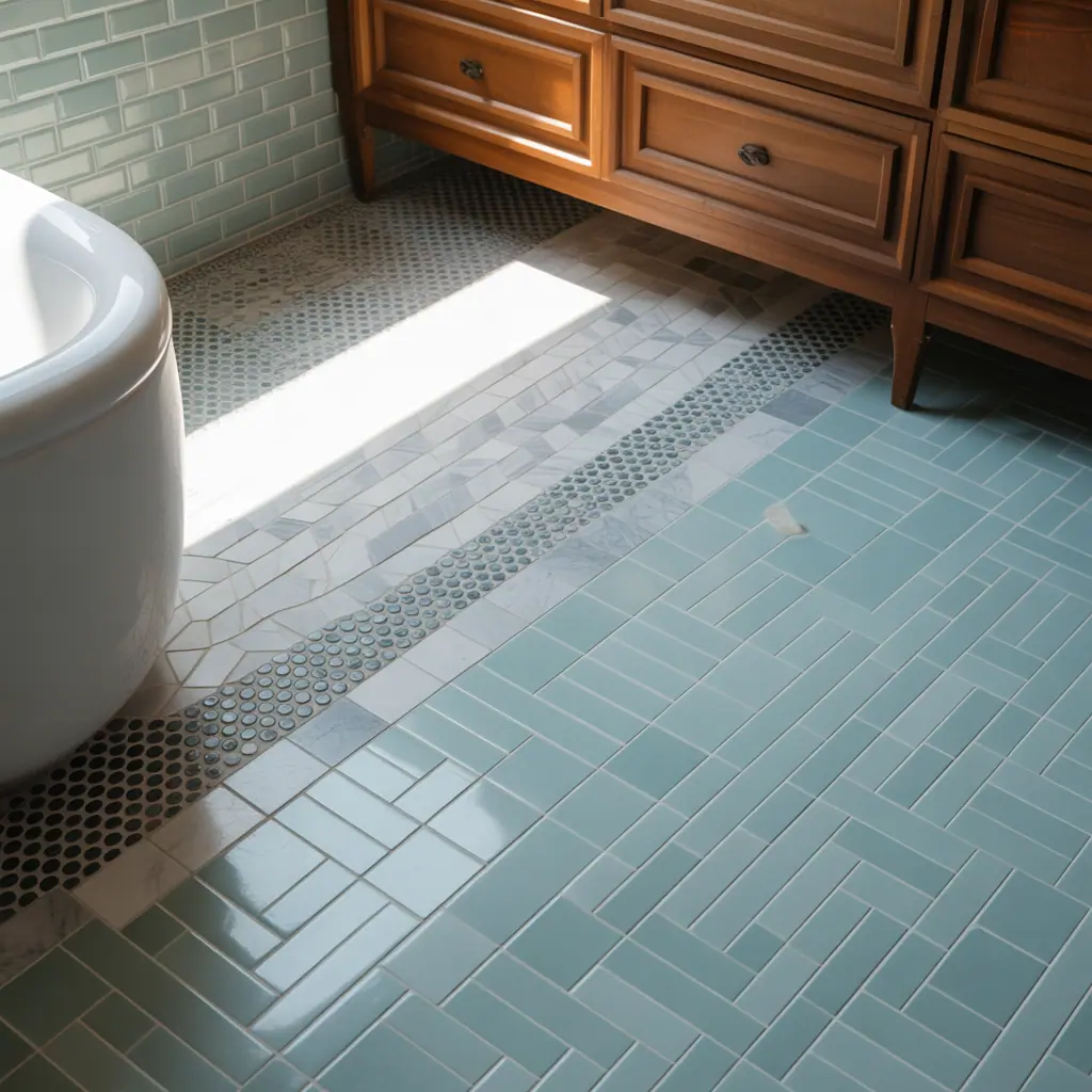 tile ideas bathroom floor