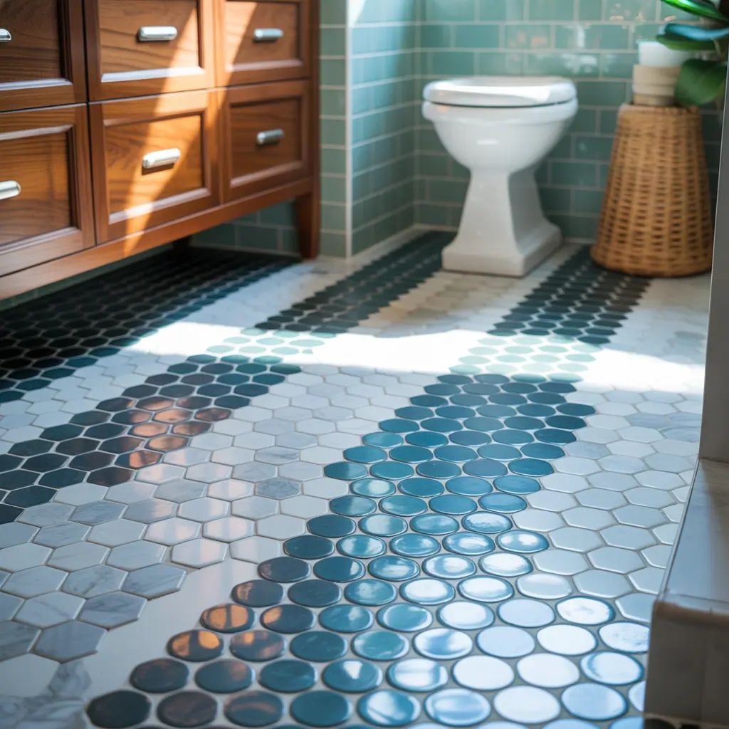 tile ideas bathroom floor