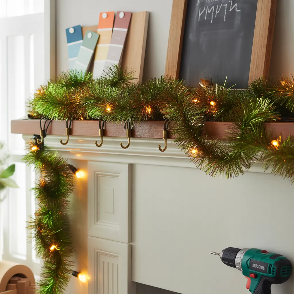 tinsel garland decorating ideas