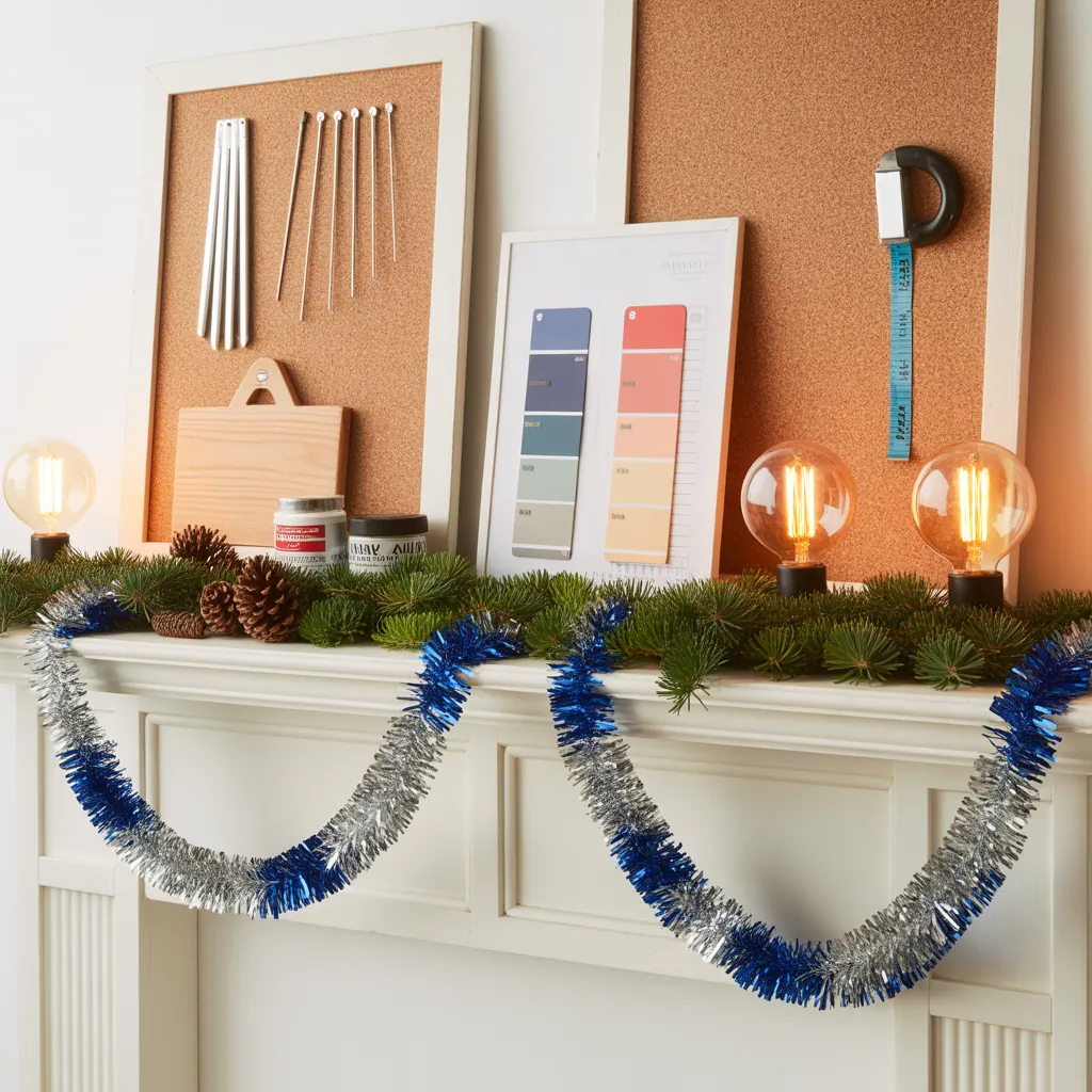 tinsel garland decorating ideas