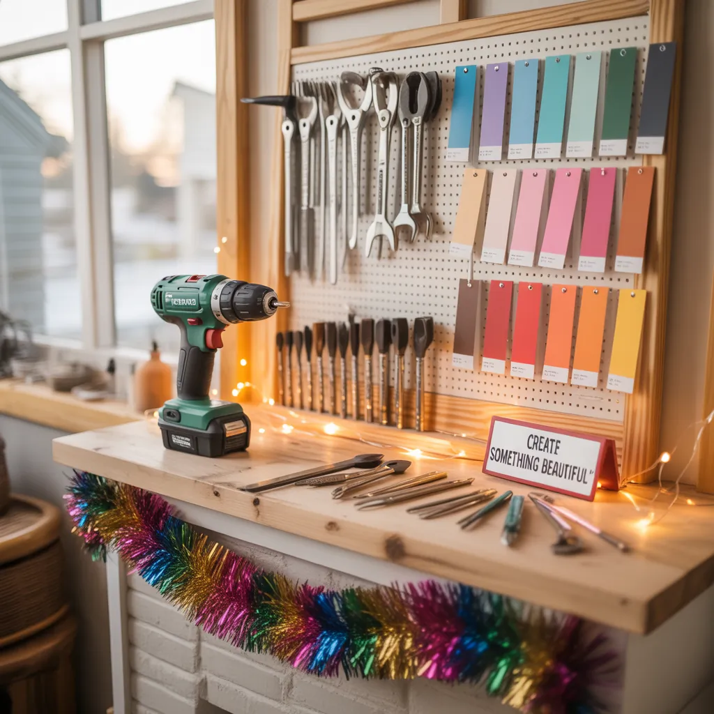 tinsel garland decorating ideas